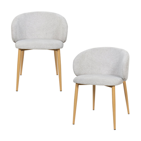 Saturn 2pc Set Dining Chair Oak Grey