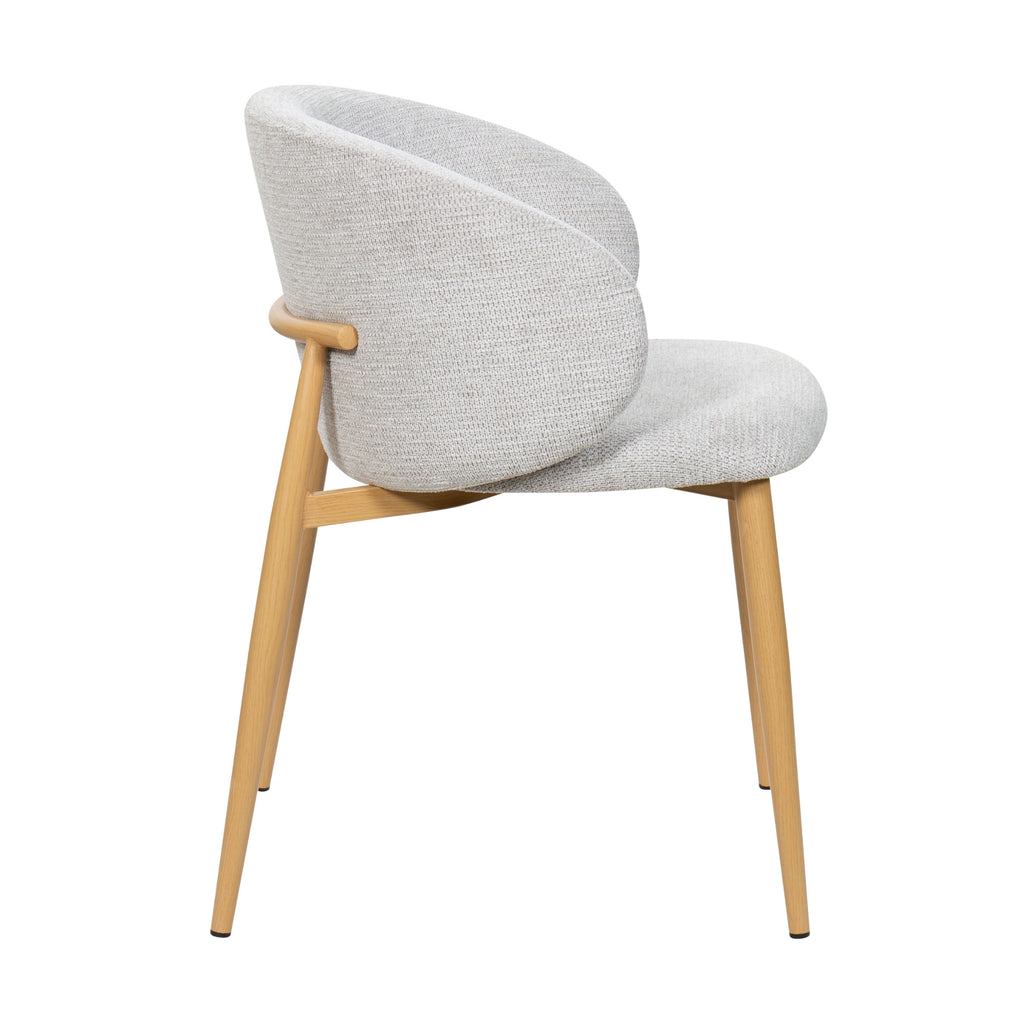 Saturn 2pc Set Dining Chair Oak Grey