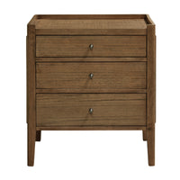 Savannah Bedside Table 3 Drawer Natural 
