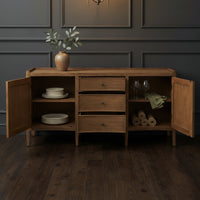 Savannah Buffet Table 2 Door 3 Drawer Natural