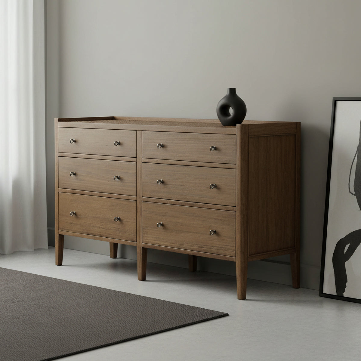 Savannah Dresser 6 Drawer Natural 