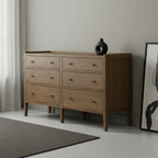 Savannah Dresser 6 Drawer Natural 