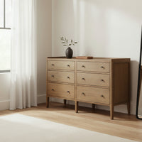 Savannah Dresser 6 Drawer Natural 