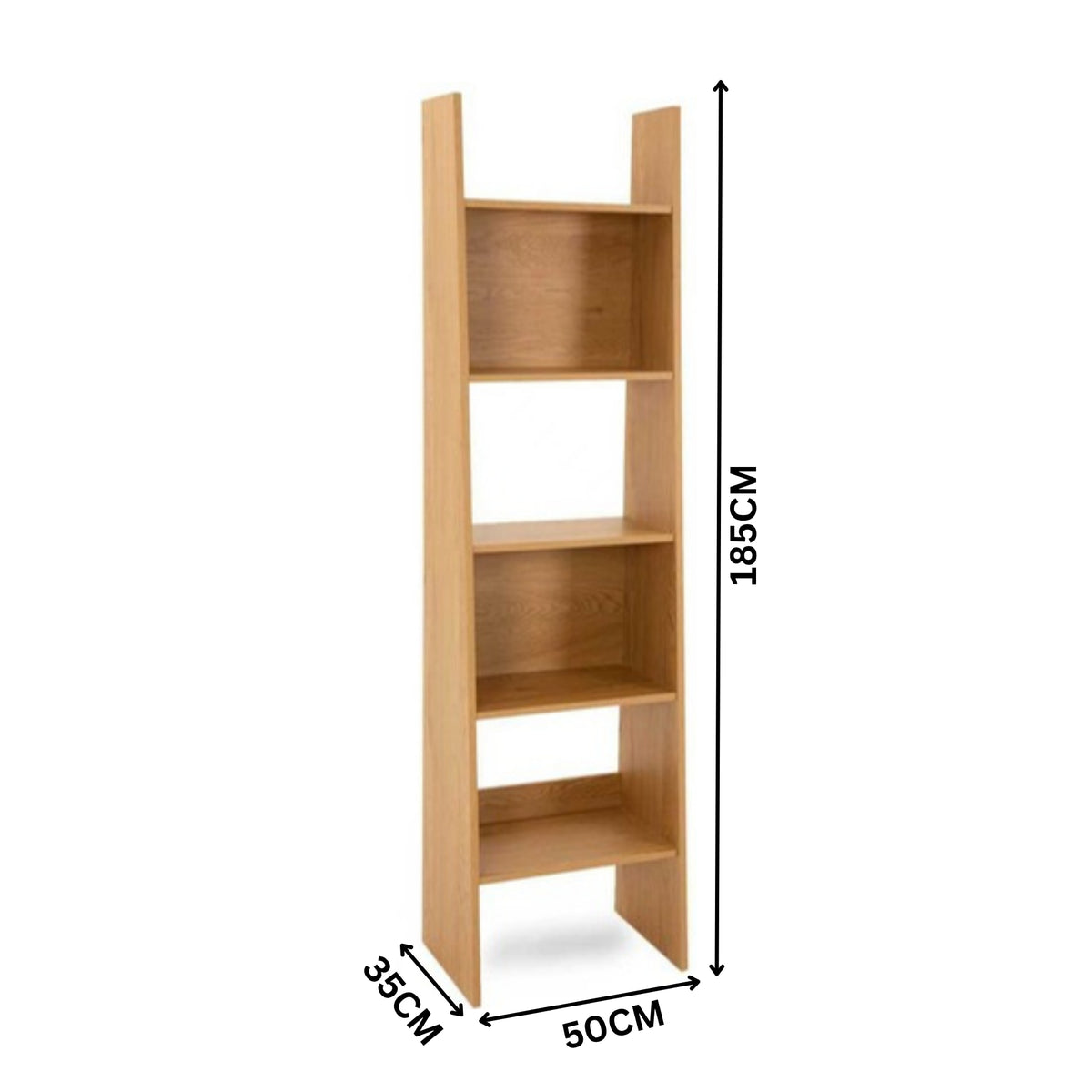 Scala 50cm Bookshelf Oak — dimensions diagram