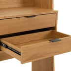 Scala 60cm 2 Drawer Bookshelf Oak, close-up of the open drawer