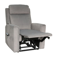 Scott Dual Motor 150kgs Recliner Lift Chair Dark Grey