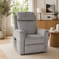 Scott Dual Motor 150kgs Recliner Lift Chair Dark Grey