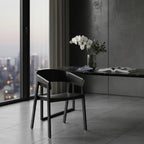 Selena 2pc Set Dining Chair Scandinavian Black