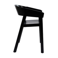 Selena 2pc Set Dining Chair Scandinavian Black