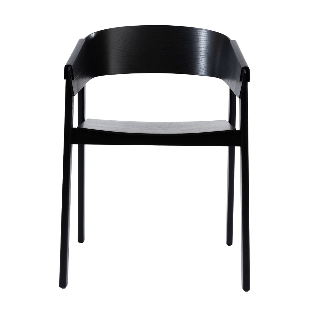 Selena 2pc Set Dining Chair Scandinavian Black