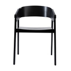Selena 2pc Set Dining Chair Scandinavian Black