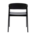 Selena 2pc Set Dining Chair Scandinavian Black