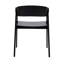 Selena 2pc Set Dining Chair Scandinavian Black