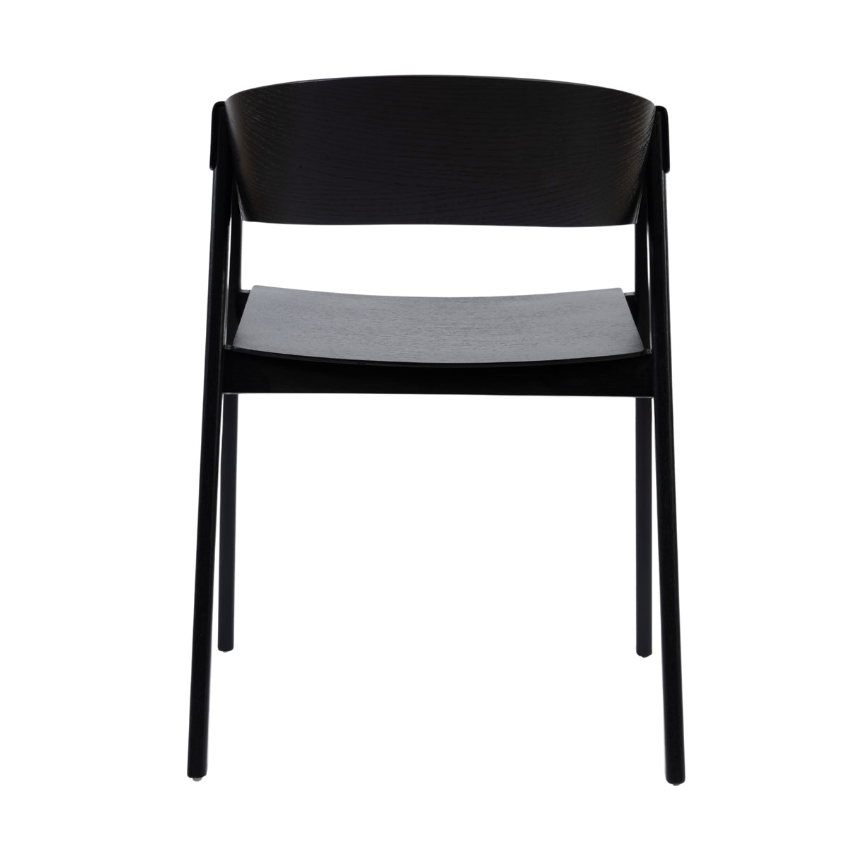 Selena 2pc Set Dining Chair Scandinavian Black