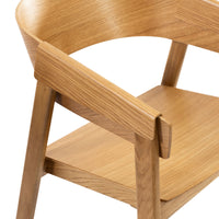 Selena 2pc Set Dining Chair Scandinavian Natural