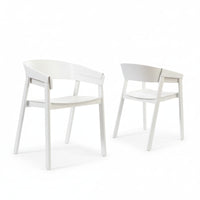 Selena 2pc Set Dining Chair Scandinavian White