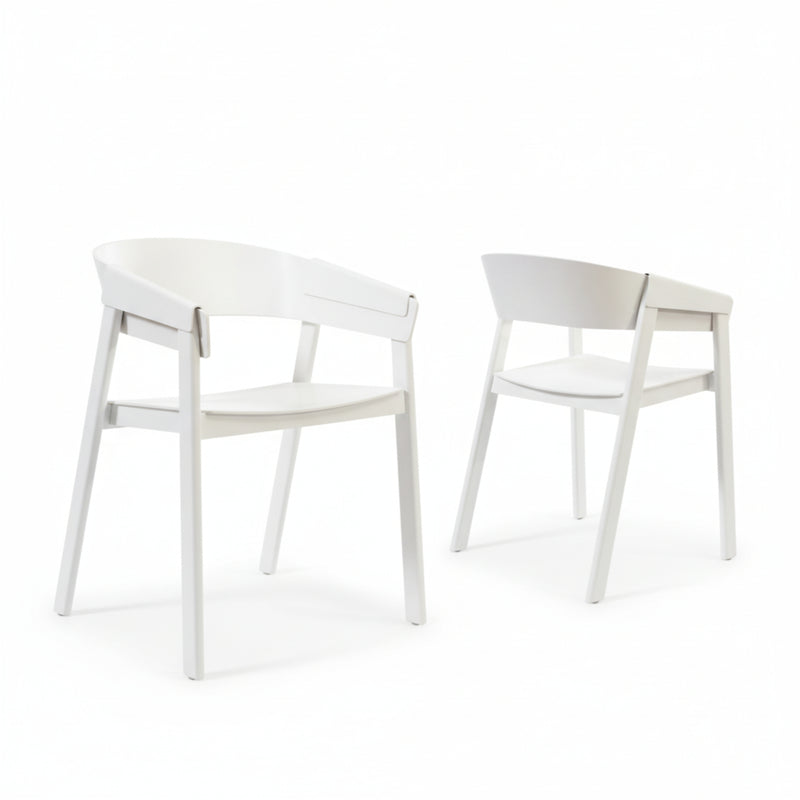 Selena 2pc Set Dining Chair Scandinavian White