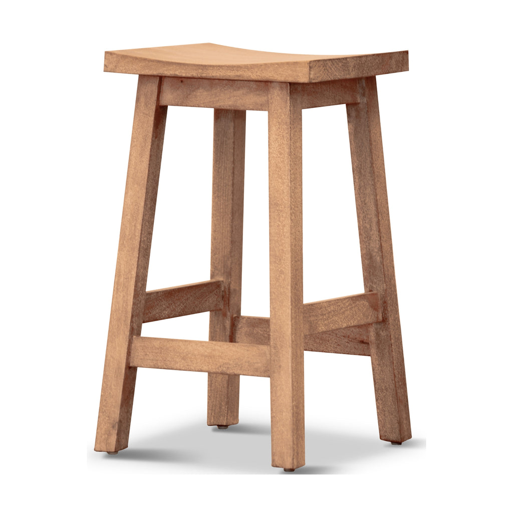 Sensei Kitchen Barstool Timber Bar Chair Stool Honey Wash Oak