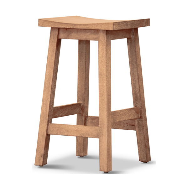 Sensei Kitchen Barstool Timber Bar Chair Stool Honey Wash Oak