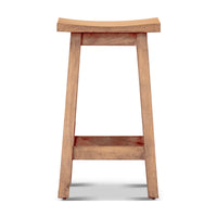 Sensei Kitchen Barstool Timber Bar Chair Stool Honey Wash Oak