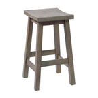Sensei Kitchen Barstool Timber Bar Chair Stool Wash Grey