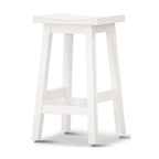 Sensei Kitchen Barstool Timber Bar Chair Stool White