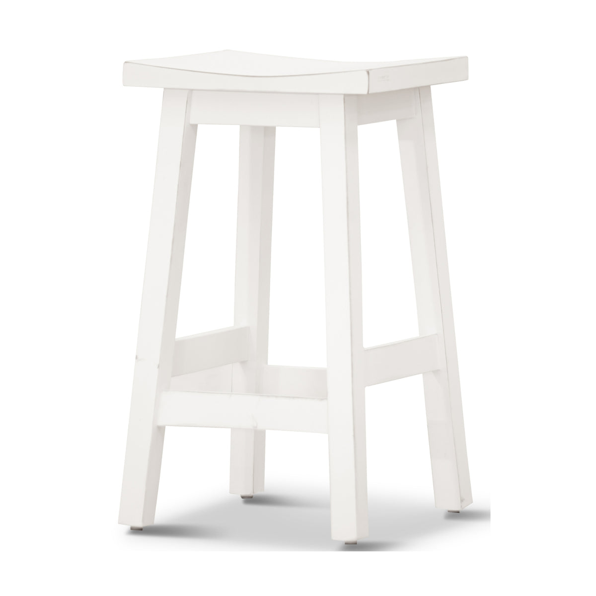 Sensei Kitchen Barstool Timber Bar Chair Stool White