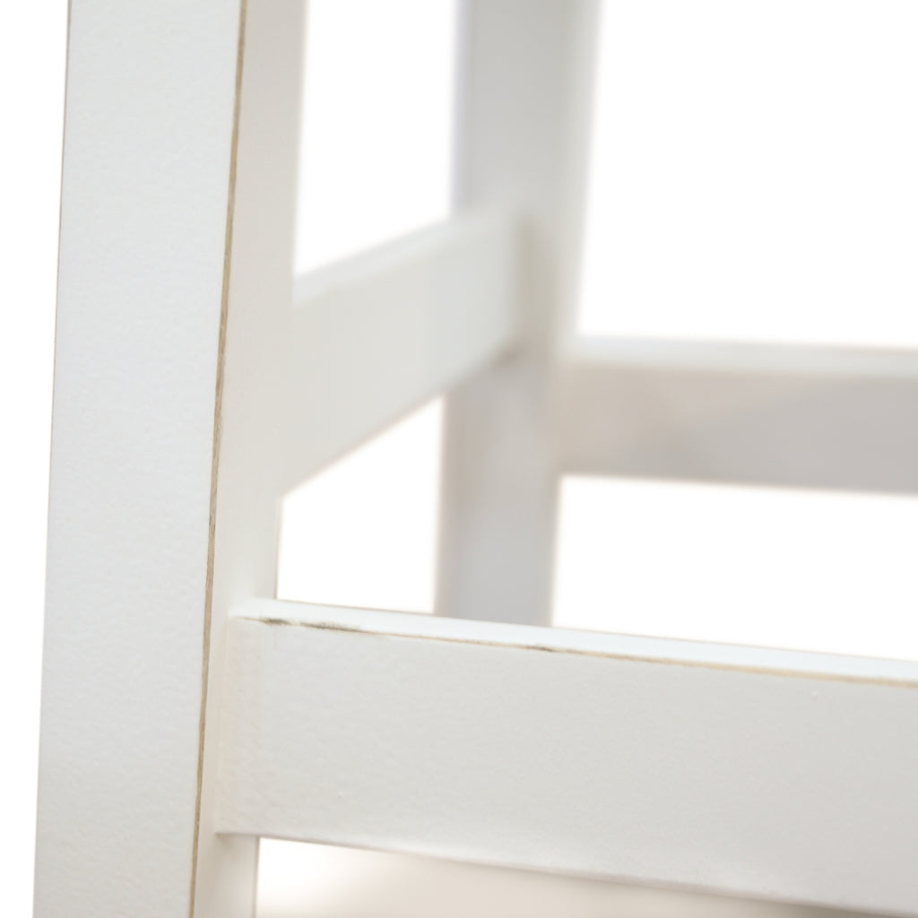 Sensei Kitchen Barstool Timber Bar Chair Stool White Wash Grey