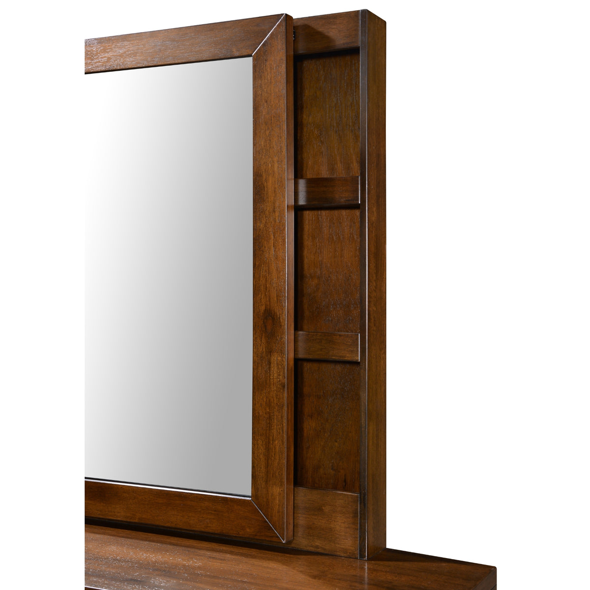 Sharon Dresser Vanity Mirror with 3 Shelf Storage Bedroom Solid Rubber Timber