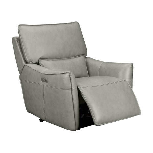 Simon 1 Seater Electric Powered Recliner Sofa Lounge Grey