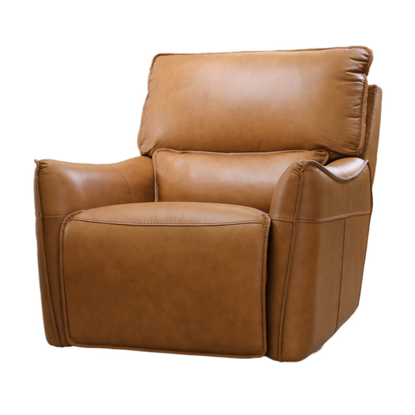 Simon 1 Seater Electric Powered Recliner Sofa Lounge Tan