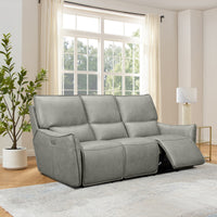 Simon 3+2+1 Seater Set Electric Powered Recliner Sofa Lounge Grey