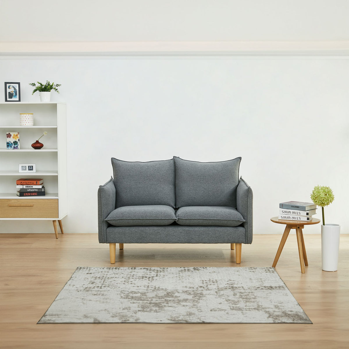 Sinatra Fabric Sofa 2 Seater Dark Grey