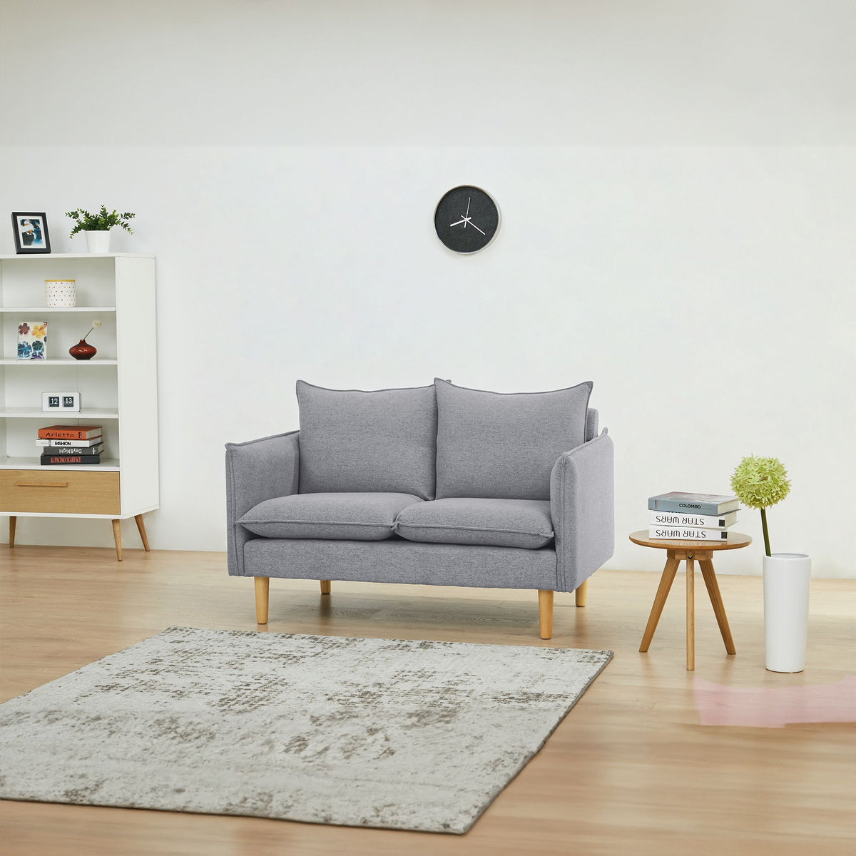 Sinatra Fabric Sofa 2 Seater Grey