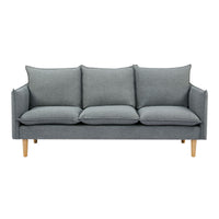 Sinatra Fabric Sofa 3 Seater Dark Grey