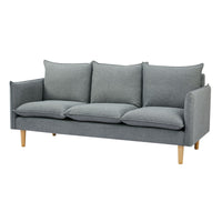 Sinatra Fabric Sofa 3 Seater Dark Grey