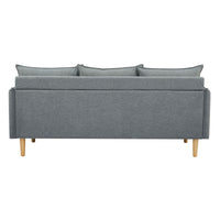 Sinatra Fabric Sofa 3 Seater Dark Grey