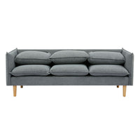 Sinatra Fabric Sofa 3 Seater Dark Grey