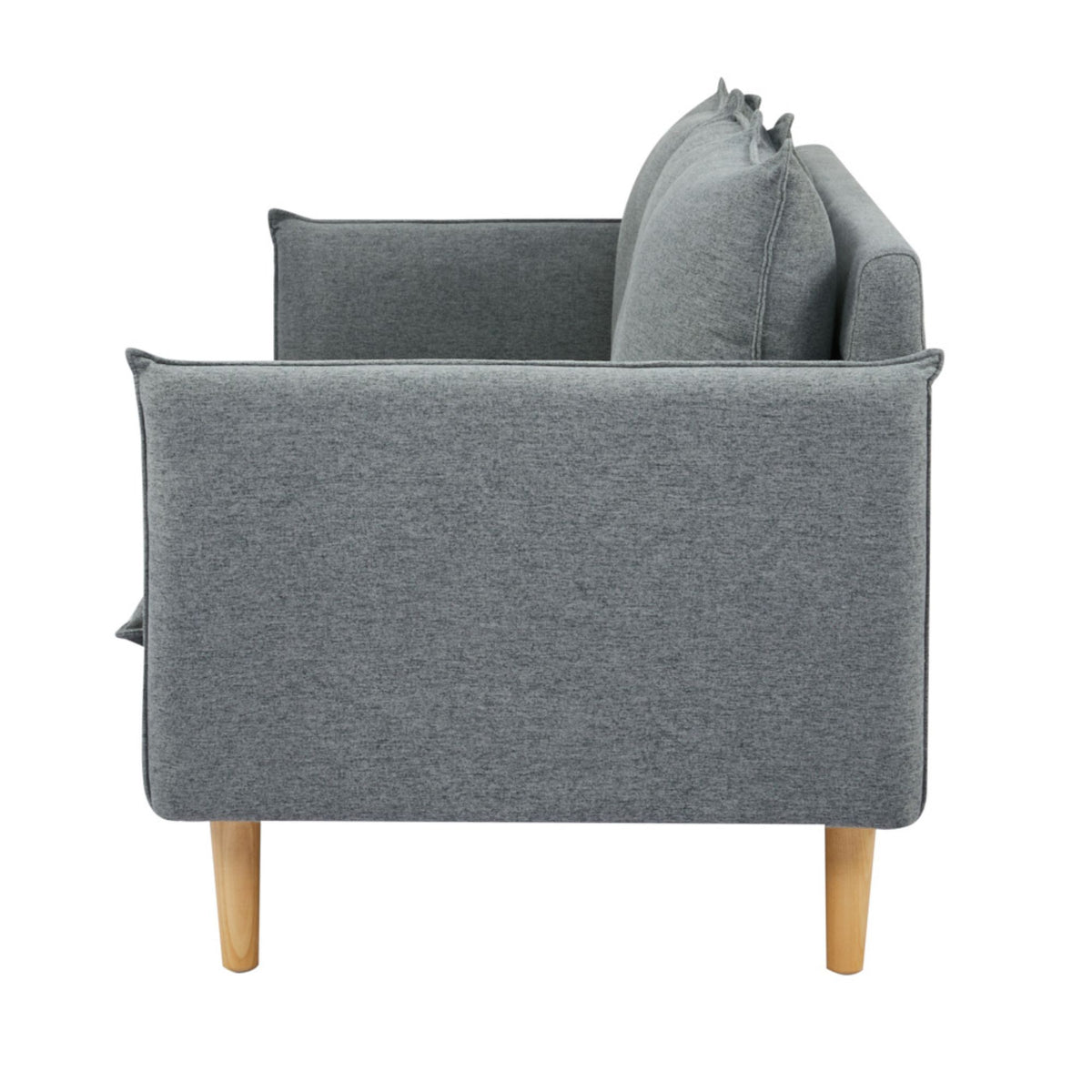 Sinatra Fabric Sofa 3 Seater Dark Grey