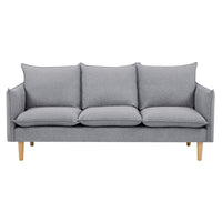 Sinatra Fabric Sofa 3 Seater Grey