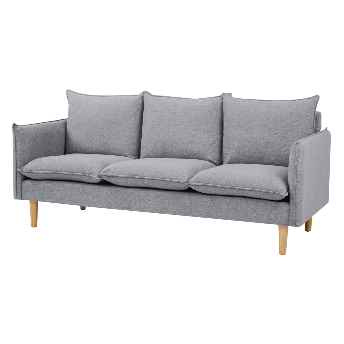 Sinatra Fabric Sofa 3 Seater Grey