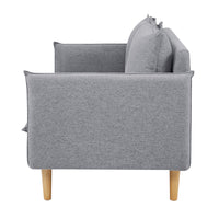 Sinatra Fabric Sofa 3 Seater Grey