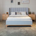 Skandinav Double Bed Frame Light Grey