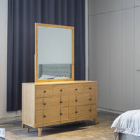 Skandinav Dresser Mirror Set Natural