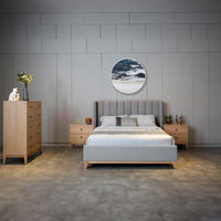 Skandinav Queen Bed Frame Storm Grey
