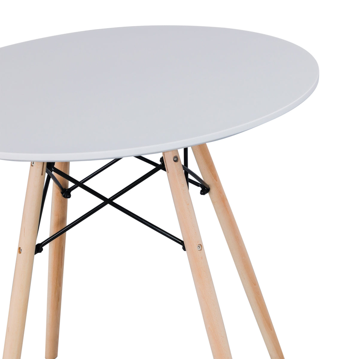 Sokar 100cm Dining Table Round 4 Seater White