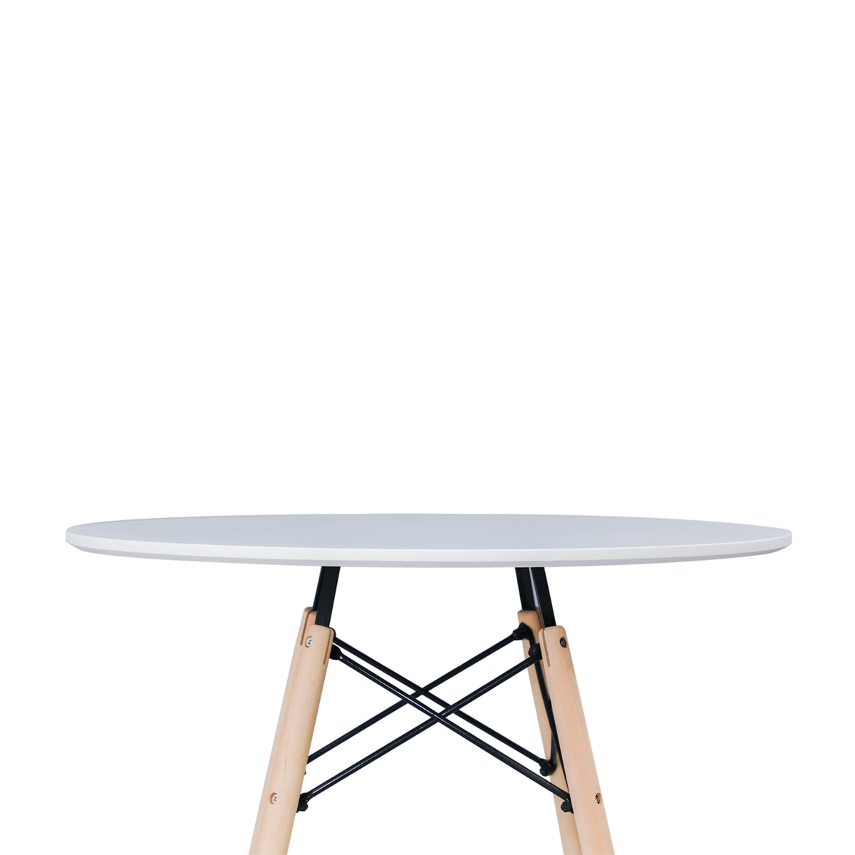 Sokar 100cm Dining Table Round 4 Seater White