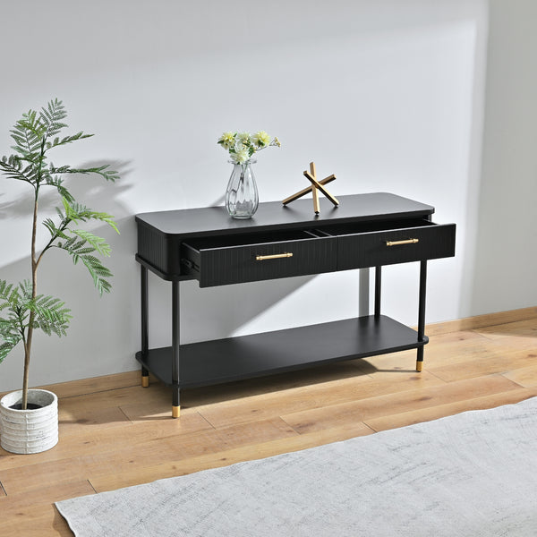 Sophus 140cm Console Hall Entrance Table Black