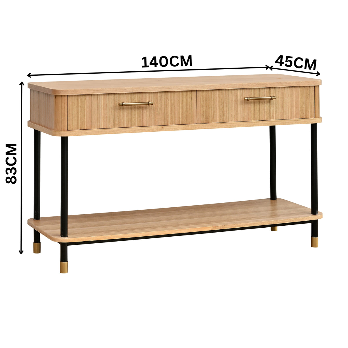 Sophus 140cm Console Hall Entrance Table Natural