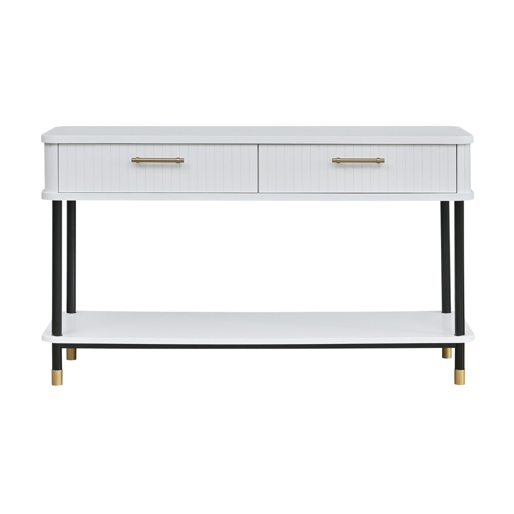 Sophus 140cm Console Hall Entrance Table White – Divano Furniture